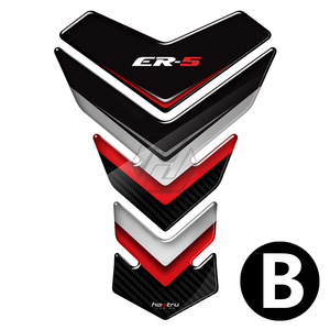 Autocollants de protection de réservoir de moto en résine 3D pour Kawasaki <span class=keywords><strong>ER5</strong></span> ER-5 - Product Image 3