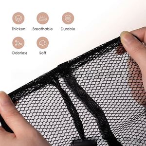 Grand sac à linge en filet pliable et réutilisable avec cordon de serrage pour machine à laver, idéal pour les voyages, l'hôtel et la maison - Product Image 5