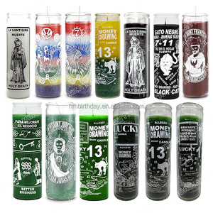 Ấn Độ tinh thần chữa bệnh chính tả đúc Phù Thủy có nhu cầu biểu hiện huyền diệu 7 ngày 7 màu 7 Quyền Hạn cầu nguyện Tôn Giáo nến - Product Image 2