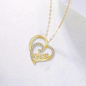 Collar con Colgante de Circonita Cúbica en Forma de Corazón para Mamá, Regalo de Amor para el Día de la Madre, Joyería para Mujer - Product Image 2