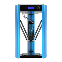 E-Delta II Nouvelle imprimante 3D avec double extrudeuse à nivellement automatique 1.75mm Technologie PLA et résine FDM