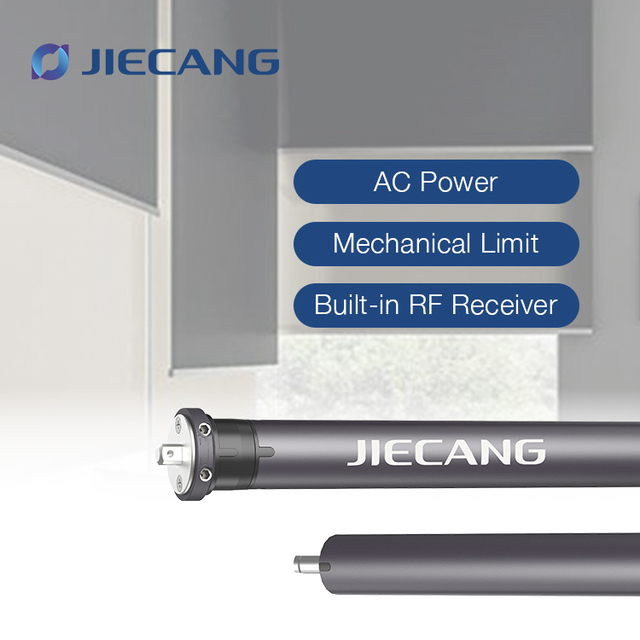 JIECANG OEM ODM Electric Tubular Motor Remote Control Motorized Roller Blinds Motor