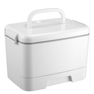 Botiquín de Primeros Auxilios Doméstico de Gran Capacidad de 3 Niveles con Asa, Caja de Almacenamiento de Medicamentos, Organizador Médico, Botiquín - Product Image 1