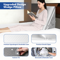 Einstellbares Memory Foam-Bettkeil kissen zum Schlafen für Hinterbeine und Knies tütze nach der Operation Anpassbare Dreiecksform