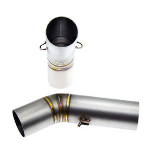 Tuyau intermédiaire d'échappement de moto de 51 mm pour <span class=keywords><strong>Ducati</strong></span> 848 1098 1198, tuyau de liaison intermédiaire, silencieux, tube de raccordement, glisse sur l'acier inoxydable - Product Image 6