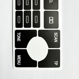 Button Repair Sticker For Audi A4 B6 C5 <b>CD</b> Cassette Radio Panel Black <b>Customized</b> Adhesive Digital Printing Reusable - Product Image 2