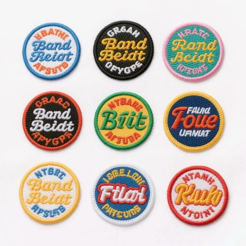 Wholesale Custom Iron-On Tactic Trucker Hat Patch English Letter Embroidered Heart Shape Logo Design Felt for Clothing Bags