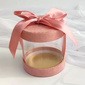 Petit Pas Cher Nouveau Cylindre Rose Boîte À Bonbons Mariage Personnaliser Bonbonnière - Product Image 5