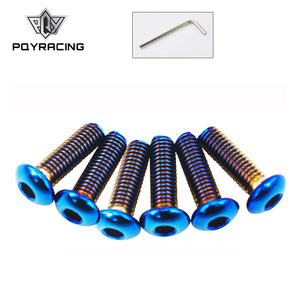 PQYRACING Tornillos de montaje para volante M5x15L, cabeza plana, cabeza redonda, de acero, para reemplazo y reparación - Product Image 5