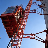 Monte-charge de chantier pour le transport de matériaux et l'accès du personnel dans les projets de construction
