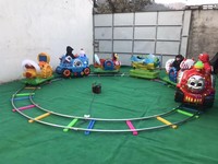 Nouveau design, parc d'attractions en forme de dessin animé, train électrique pour enfants, train à pièces