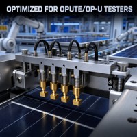 Sonde de test de puissance PV usinée CNC sur mesure, contact moleté en laiton, outil de test de cellules solaires Optaite, pièces de rechange Haotewei Anhui