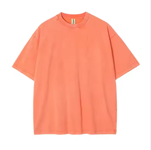 T-shirt à manches courtes pour homme, col rond, 100% coton jersey, coupe ample, style décontracté, logo imprimé sur le dos, couleur et logo personnalisés - Product Image 3