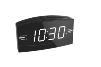 Dualer Wecker mit 1,8 Zoll LED-Display, Digitales PLL AM/FM Radio, 12-Stunden-Anzeige, Modernes Design, Schlummerfunktion, Schreibtisch-/Tischuhr