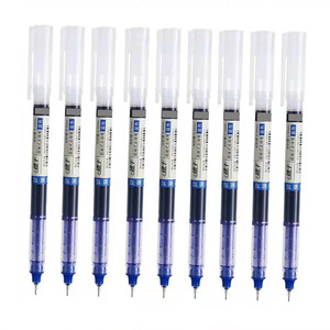 Simple Straight Liquid Gel <b>Ink</b> Pen Custom Quick Dry 0.5mm Large Capacity Office Signature Pen - Product Image 4