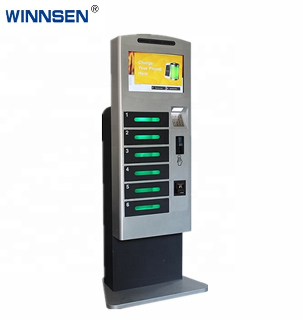 Public Cell Phone Charging Station With LCD APC-06B