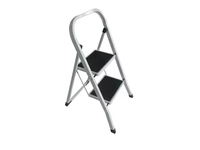 Escabeau pliable en aluminium avec rail de sécurité Capacité de poids élevée et profil mince peu encombrant