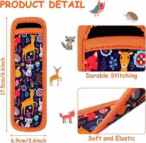 Manchon de maintien pour bâtonnets glacés d'été et yaourts glacés en néoprène, pour congélation, motifs ludiques pour enfants, pack de fête pour bâtonnets glacés - Product Image 2