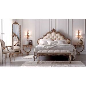 Ensemble de meubles de chambre à coucher design de luxe en bois massif pour meubles d'intérieur - Product Image 1