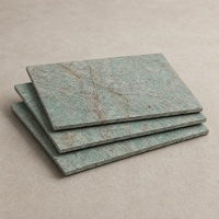 Panneau de revêtement mural extérieur classique flexible en quartz vert émeraude, résistant à l'eau et au feu