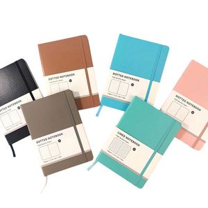 Journals <b>A5</b> Notebooks College Ruled Hardcover Notebook Pu Leather <b>Notepad</b> Holder for School Light Multicolor Promotion - Product Image 3