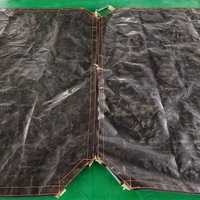 Panneaux de bâche en HDPE connectables 250 g/m² avec fermeture éclair pour former une bâche tissée extra large imperméable pour le stockage de marchandises