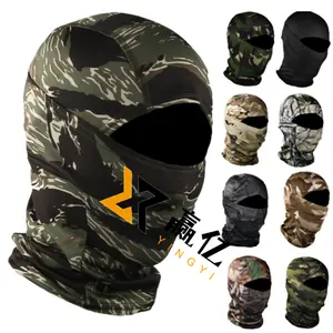 Hot Sale Custom Print Logo Motorcycle Ski Mask 3d Skull Grim Scratch Embroidery Three-hole Knit Full Face Mask Winter Balaclava