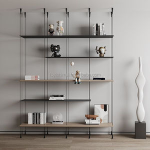 Estantes para libros, estanterías modernas minimalistas de lujo, <span class=keywords><strong>marco</strong></span> de aluminio de Metal personalizado Modular con luz Led para sala de estar y dormitorio - Product Image 4