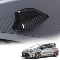 Antenne de type aileron de requin en fibre de carbone pour Toyota Yaris GR 2020-2024, accessoires de voiture en fibre de carbone, décoration extérieure