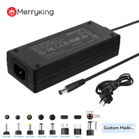 Adaptateur secteur AC 100-240V en gros avec étiquette personnalisée, prise 5,5*2,1 mm 5,5*2,5 mm, adaptateur secteur de bureau 5V 10A 12V 10A pour ordinateur portable