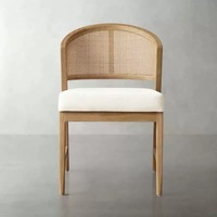 Chaise de bar en bois massif de style américain - Chaise de comptoir haut de gamme pour hôtel
