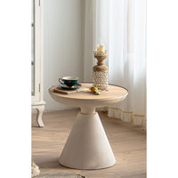 Table basse de salon en métal et MDF au design simple et élégant, vente en gros