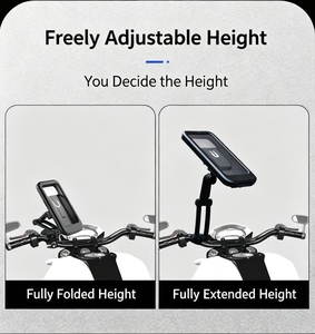Factory wholesales Universal Phone Holder Waterproof ABS/PC <b>Stand</b> for Motorcycle and Bicycle 360 Degree Swivel with Attachment - Product Image 4