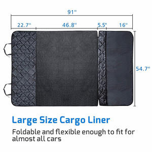 Sanan D'animal Familier Noir <span class=keywords><strong>Matelassé</strong></span> Imperméable Chien <span class=keywords><strong>Coffre</strong></span> Hamac Fenêtre Visuelle De Voiture Pour Animaux de compagnie <span class=keywords><strong>Lit</strong></span> Pour Animaux De Compagnie Chien Housse De Siège pour Voiture - Product Image 5