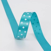 Pita Satin Polkadot Putih 1,5cm 20 Yard Per Gulung Pita Dot untuk Pembungkus Kado Dekorasi Pesta Pernikahan Kerajinan Tangan