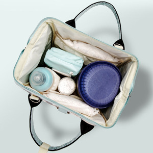 Bolsa de Pañales Personalizada para Mujer, Bolsa de Gran Capacidad para Pañales, Organizador de Pañales, Bolsa de Viaje para Mamá, Mochila para Bebé - Product Image 4