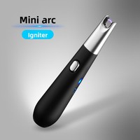 Allume-cigare compact portable en métal avec recharge USB pour cuisine et allumage de cigarettes – Approvisionnement transfrontalier