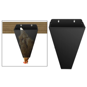 Cône de contention pour volailles, cône de traitement pour poulets, bords pliés, robuste pour oiseaux, oies, canards, cuisine, maison, ferme, forme entonnoir - Product Image 4