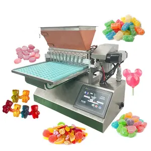 Candy Ball Counting Sweet Fondant And Jelly Cola Candies Gummy Making Manufactured Industry Filling Machine Fully Automatic Line