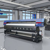 Imprimante éco-solvant Yinstar Xp600 I3200 3,2 m à 2 têtes d'impression pour publicité extérieure, autocollants vinyle et bannières flexibles