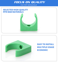 Colliers de fixation pour tuyaux PPR, accessoires pour tuyaux d'eau en plastique PPR, collier de serrage pour tuyaux de plomberie en plastique PPR