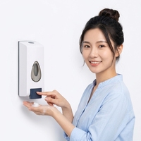 Distributeur automatique de savon liquide, mural en plastique ABS, mousse pour les mains, ml