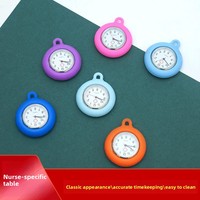 Montre d'infirmière pour étudiants, idéale pour les examens, décorative, à trois aiguilles, bracelet en silicone, boîtier en plastique, étanche 10m, cadran 40mm, loisirs