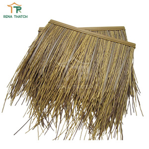 Toit de chaume en paille de blé artificielle résistant au feu et à protection UV Gazebo de palmier à toit de chaume en <span class=keywords><strong>gazon</strong></span> synthétique - Product Image 6