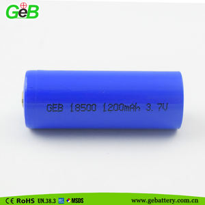 Selling best GEB <span class=keywords><strong>3</strong></span>,7 V 18500 1200mah <span class=keywords><strong>3</strong></span>,7 V Lipo battery rechargeable de Li-Ion Battery for LED - Product Image 2