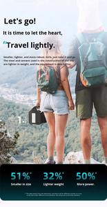 100w/150w/200w पावर बैंक डीसी/एसी तकनीकी आउटडोर कैंपिंग पोर्टेबल पावर चार्जिंग स्टेशन - Product Image 6