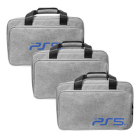 Sac de transport portable de haute qualité, résistant aux chocs et imperméable, avec fermeture à glissière et 4 à 6 compartiments pour le rangement et les voyages de la PS5 Slim
