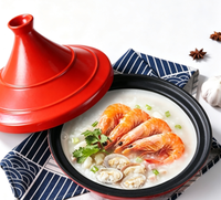 Panci Casserole Anti Lengket, Panci Besi Cor untuk Nasi Rebus, Sup, Bubur Makanan Laut, Panci Masak Rumah Tangga & Restoran