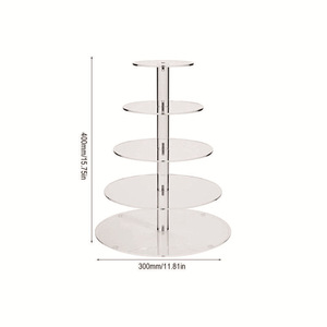 Vòng Acrylic cupcake đứng với nhiều lớp bánh hiển thị đứng rõ ràng món tráng miệng tháp chủ - Product Image 4