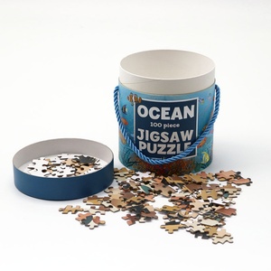 Boîte d'emballage en papier personnalisée avec logo, puzzle, cadeau, recyclable, cylindre en papier rond avec corde pour jouets, puzzles - Product Image 6